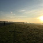 Sonnenaufgang am Tempelhofer Feld