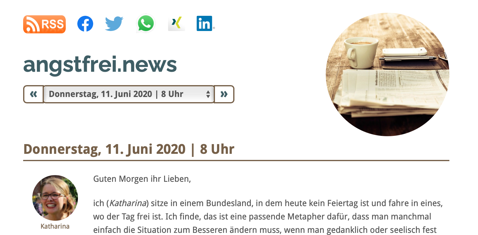 Es ist mir eine Ehre. – Katharina V. Hajek